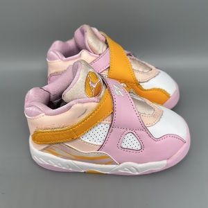 Jordan 8 Retro Light‎ Arctic Pink Toddler Sz 6C